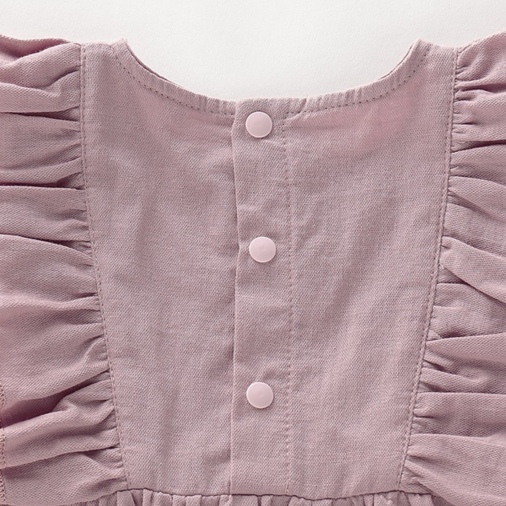 ✨💫HP X4✨💫Solid Flounced Sleeve Dress💕 - Picture 5 of 8